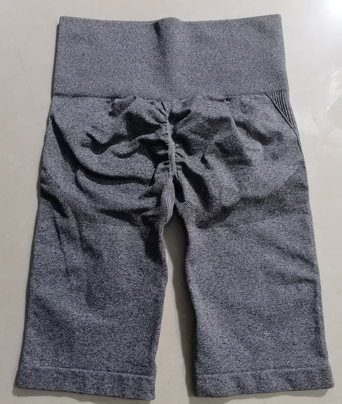 Women's Five-Quarter Pants High Waist Slim Quick-Dry Cycling Yoga Pants