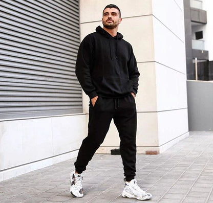 Mens Suit Style Pullover Hoodie For Sports