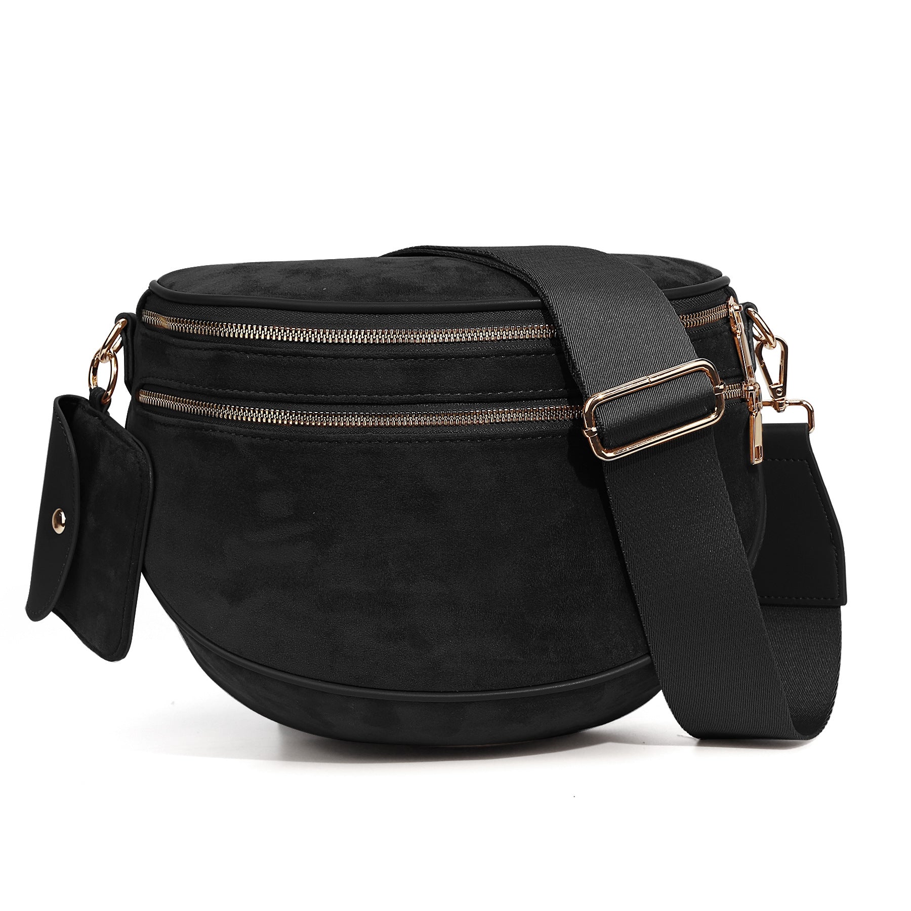 Womens Suede Fashion Crossbody Bag