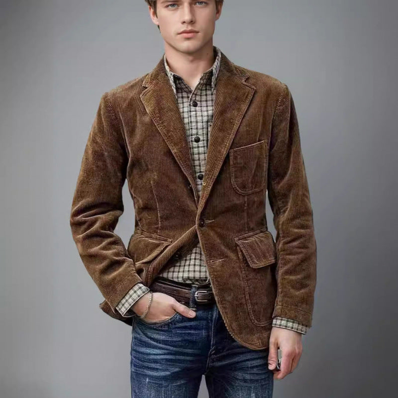 Fashionable Minimalist Retro Designed Mens Suit