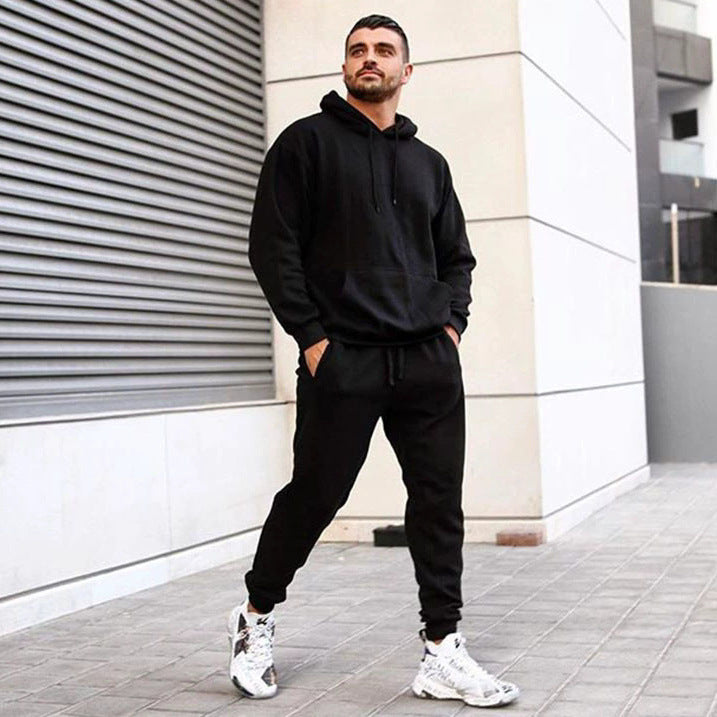Mens Suit Style Pullover Hoodie For Sports