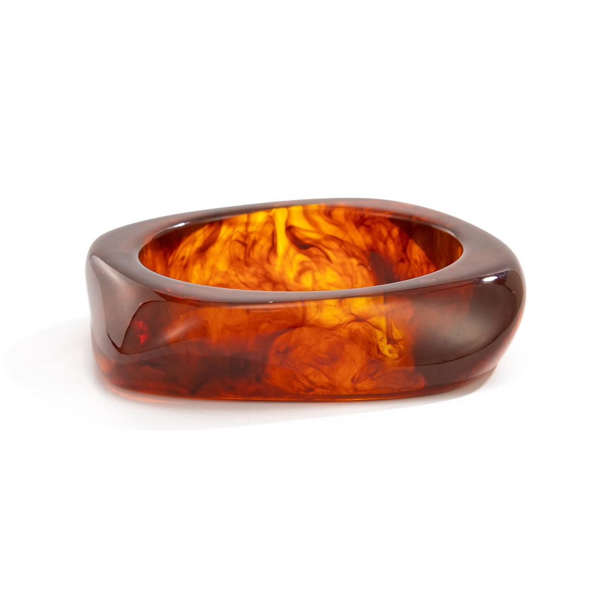 Fashionable Metal Crossed Glossy Spring Bracelet