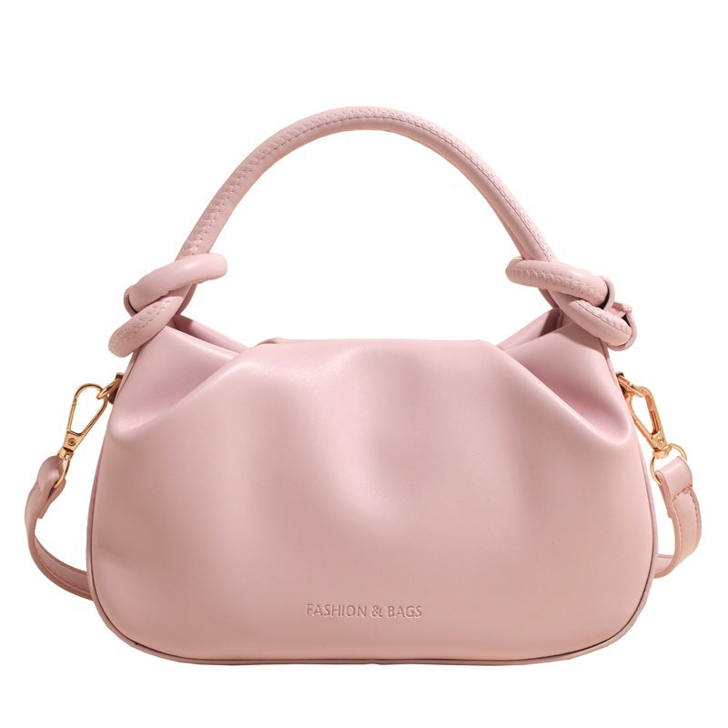 Korean-style Niche Minimalist Pleated Cloud-shaped Versatile Casual Commuter Crossbody Bag