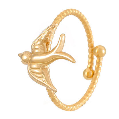 Stainless Steel Ring That Wont Fadefeaturing A Crab Heart Starfish And Turtle Design With An Adjustable Opening