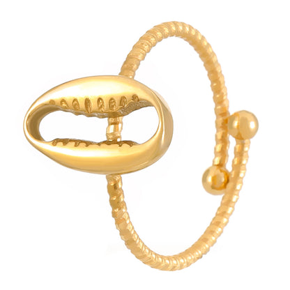 Stainless Steel Ring That Wont Fadefeaturing A Crab Heart Starfish And Turtle Design With An Adjustable Opening
